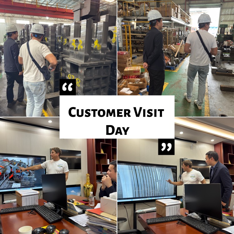 Польські клієнти на фабриці машин для розрізання рулонів